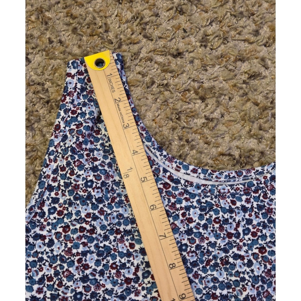 Lands' End Floral Print Tank Top Women's Size Small Multicolor - Picture 7 of 8
